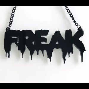 FREAK Necklace nameplate